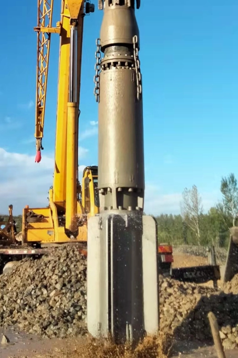Vibroflotation Equipment Operating on Construction Site