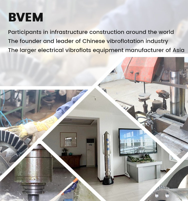 Vibroflot site preparation and equipment staging